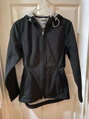White Sierra Black Hooded Jacket S